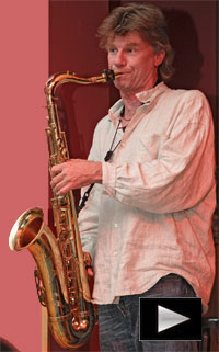 Rudi Rhode am Saxaphon